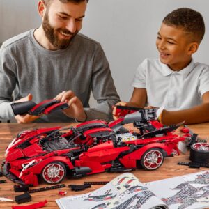 DOSCOR Apello EVO Sports Car Building Kit,1:8 Scale Technical Super Car Building Blocks Set for Adults,Men&Teens,Adult Collectible Model and Engineering Toy(3669+ Pcs)