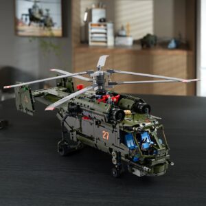 Nifeliz Ka-27 Helicopter, Military Helicopter Building Set, Collectible Display Model for Adult Gift Giving (1,800 Pieces)