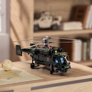 Nifeliz Ka-27 Helicopter, Military Helicopter Building Set, Collectible Display Model for Adult Gift Giving (1,800 Pieces)