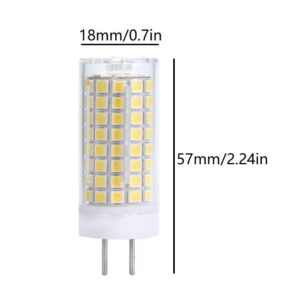 Lxcom Lighting GY6.35 LED Bulb 10W Dimmable Corn Light Bulb (4 Pack)- 2835 SMD 102 LEDs 90W Equivalent Warm White 3000K G6.35/GY6.35 Base T4 JC Type 1000LM for Accent Landscape Lighting, AC 110V