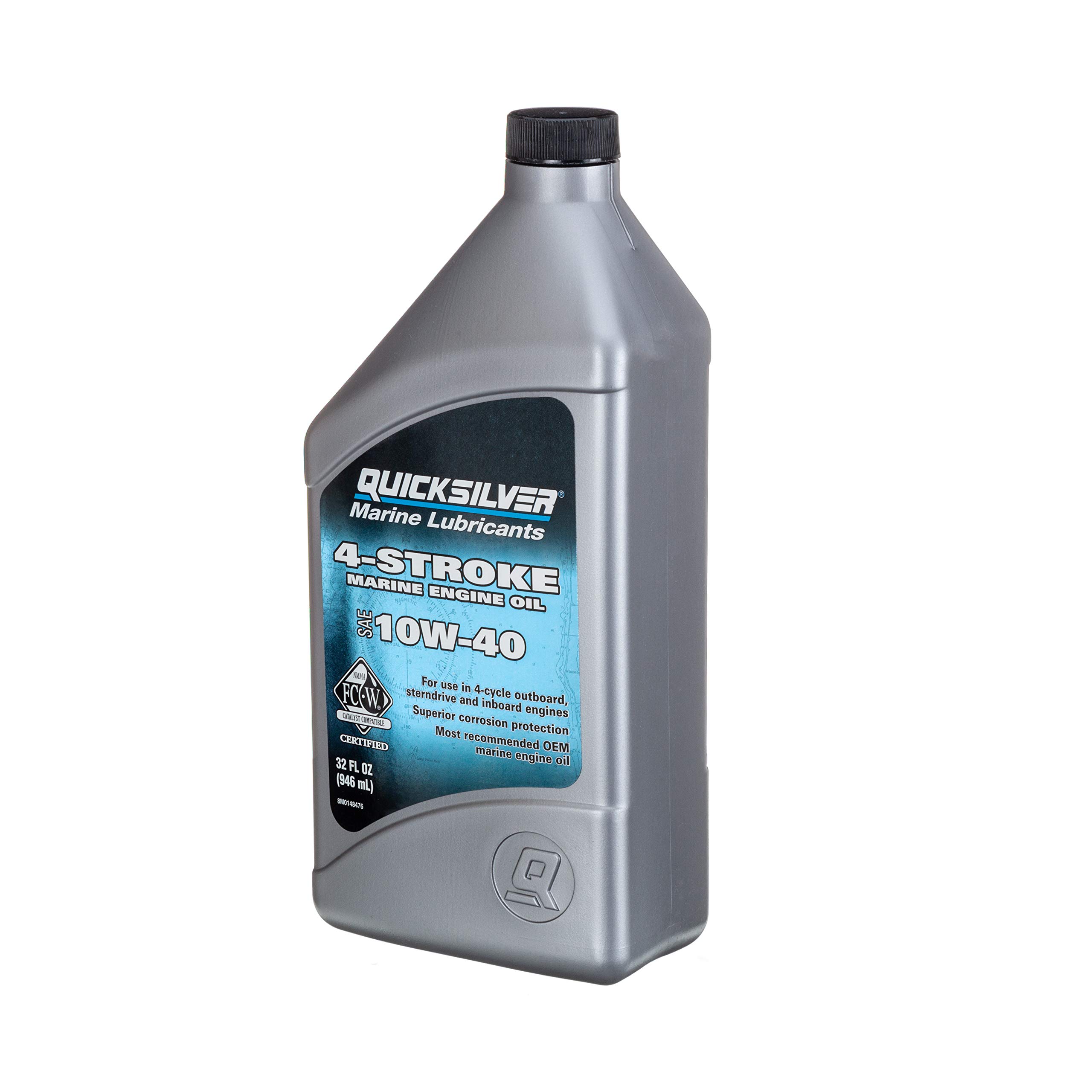 Quicksilver 10W-40 Marine Engine Oil - 1 Qt.