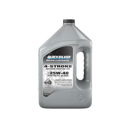 Quicksilver by Mercury Marine 25W-40 Synthetic Marine Engine Oil, 1 Gallon