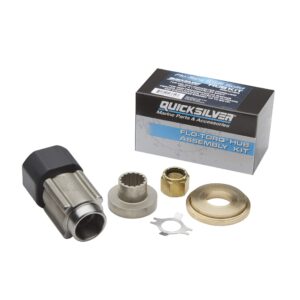 Quicksilver 8M0101604 Flo-Torq SSR Solid Propeller Hub Kit Mercury 40 Hp CT - 350 Hp 4-Stroke Outboards with 1" Diameter Prop Shaft