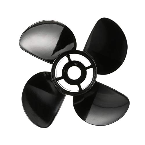 Quicksilver Nemesis 4-Blade Aluminum Propeller, 13.8" dia x 11" pitch, Right Hand