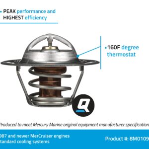 Quicksilver 8M0109441 Replacement Thermostat for MerCruiser Engines