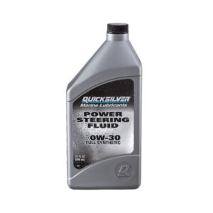 quicksilver 858077q01 power steering fluid sae 0w-30, full synthetic – 32 oz. bottle