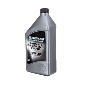 Quicksilver 858077Q01 Power Steering Fluid SAE 0W-30, Full Synthetic – 32 Oz. Bottle