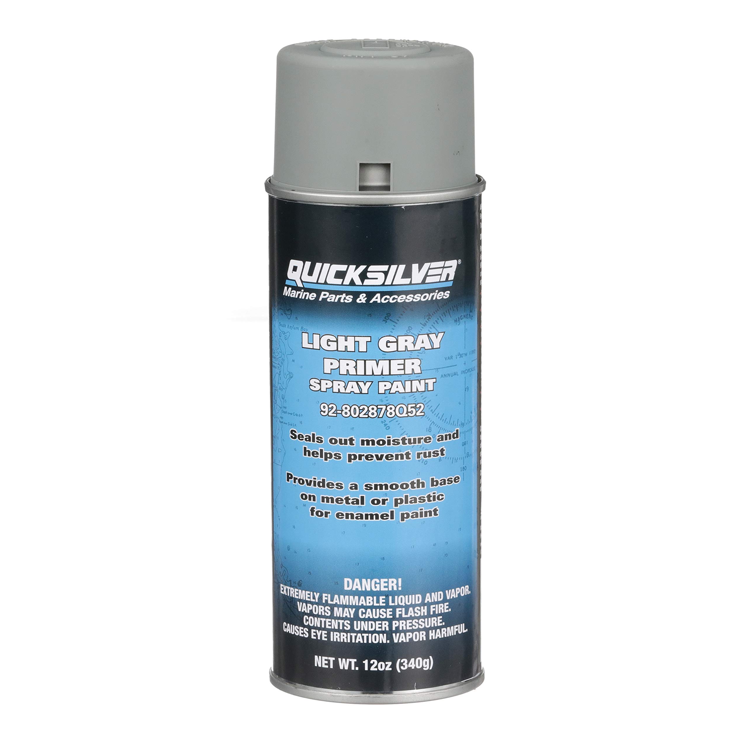 Quicksilver 802878Q52 Primer Paint - Light Gray Enamel Spray Paint