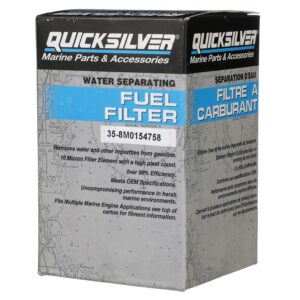 Quicksilver 8M0154758 Water Separating Fuel Filter for Various Marine Engines