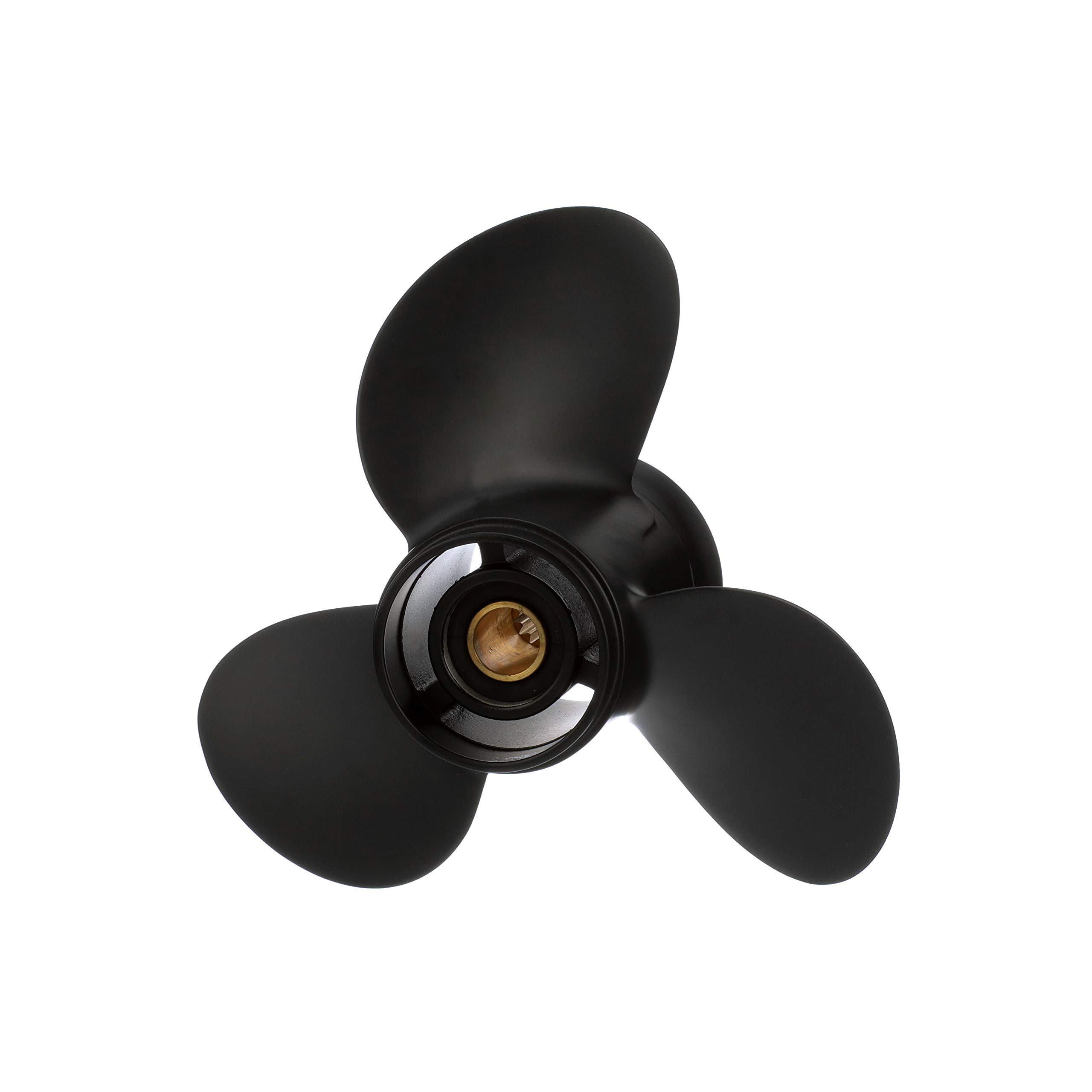 Quicksilver Black Diamond 3-Blade Aluminum Propeller, 10 dia x 13 pitch, Right Hand