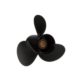 Quicksilver Black Diamond 3-Blade Aluminum Propeller, 10 dia x 13 pitch, Right Hand