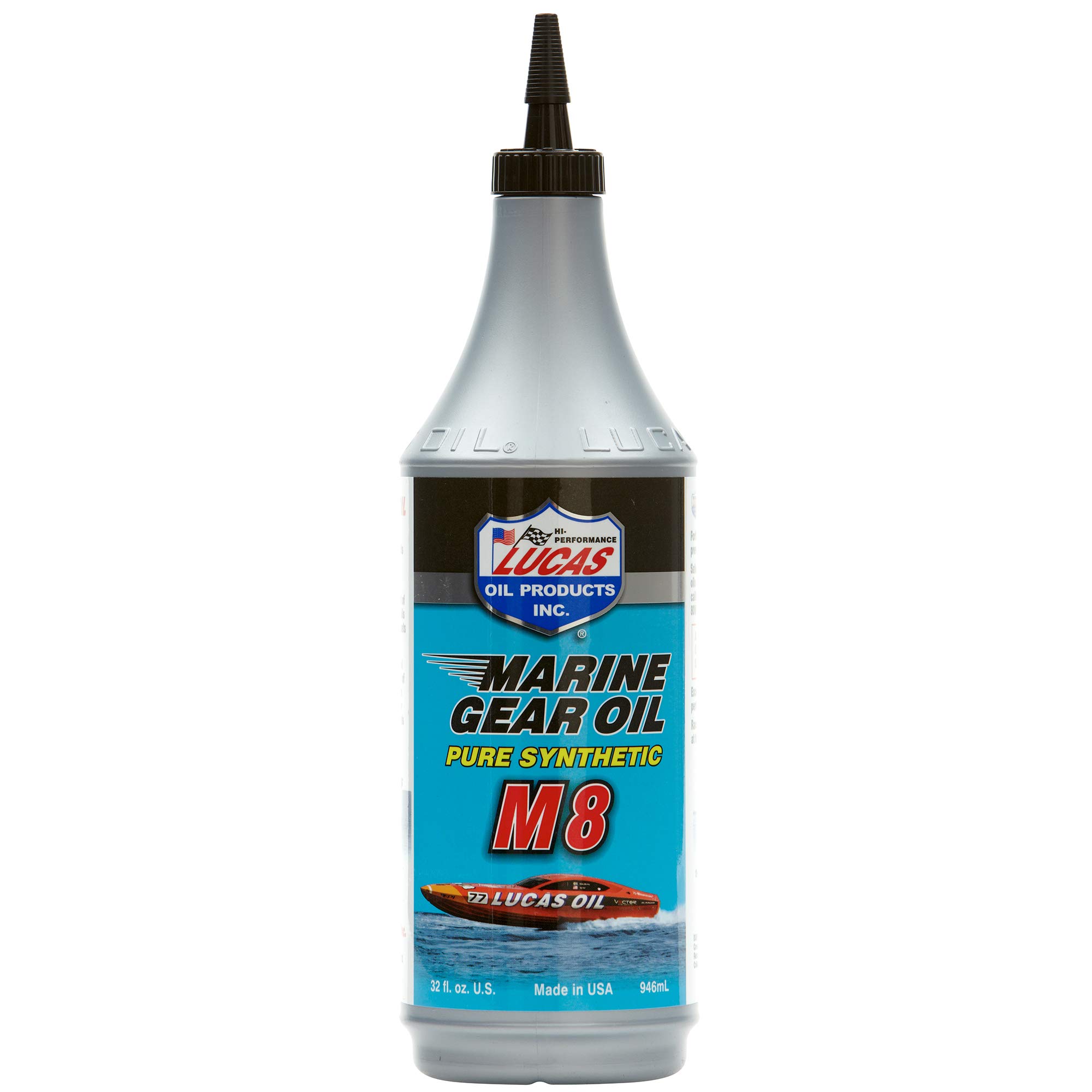 Lucas Oil 10652 Synthetic SAW 75W-90 M8 Marine Gear Oil - 1 Quart