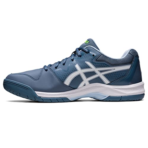 ASICS Men's GEL-DEDICATE 7 Tennis Shoes, 10.5,Steel Blue/White