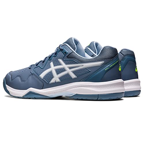 ASICS Men's GEL-DEDICATE 7 Tennis Shoes, 10.5,Steel Blue/White