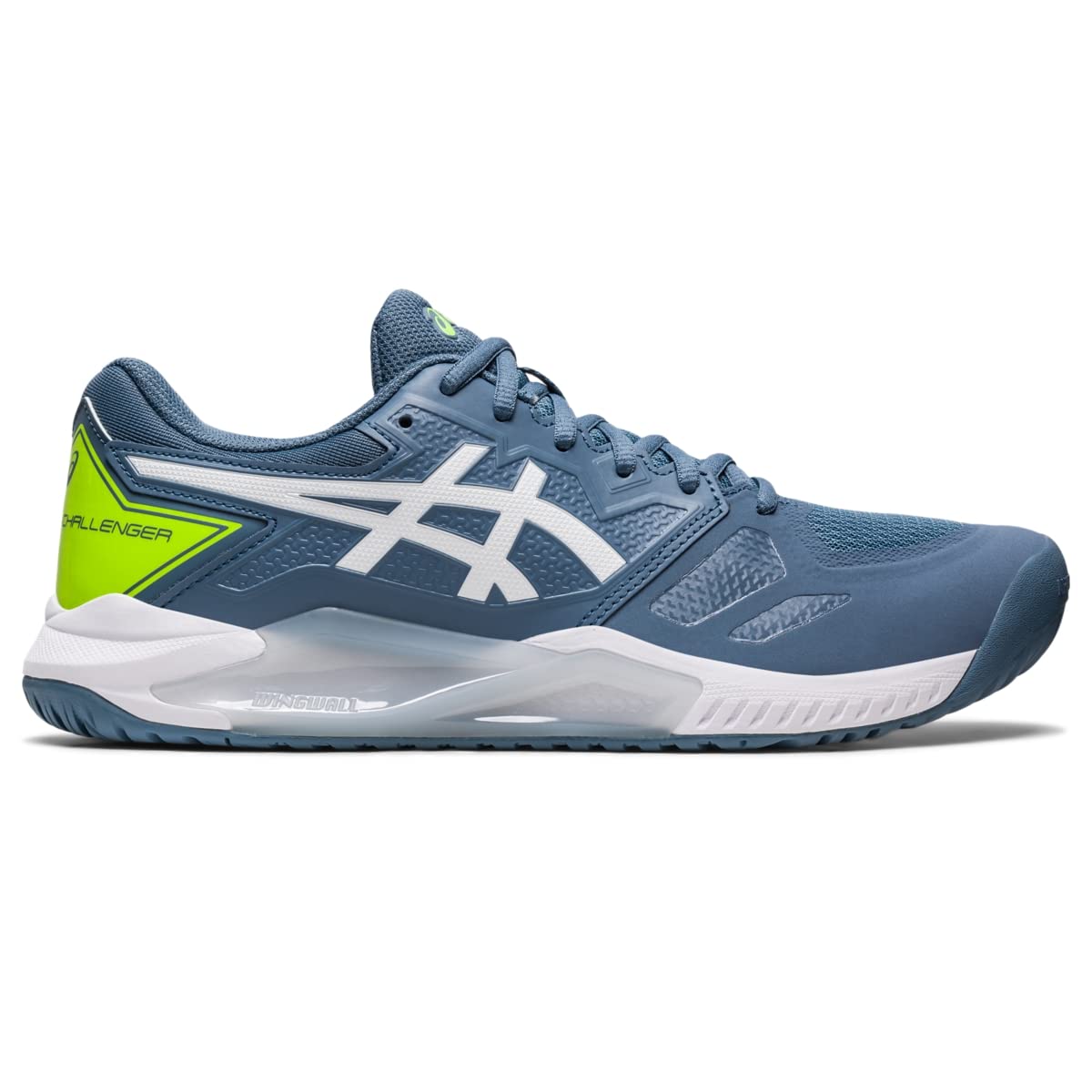 ASICS Men's GEL-CHALLENGER 13 Tennis Shoes, 11, STEEL BLUE/WHITE