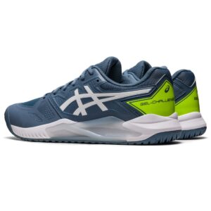 ASICS Men's GEL-CHALLENGER 13 Tennis Shoes, 11, STEEL BLUE/WHITE