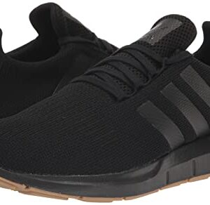 adidas Men's Swift Run legacy Shoe, Black/Black/Gum(2018), 8.5