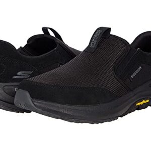 Skechers Men's Go Walk Outdoor-Athletic Slip-On Trail Hiking Shoes with Air Cooled Memory Foam, Black, 11.5