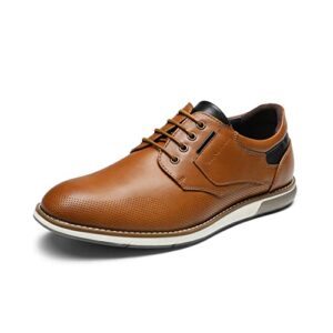 bruno marc men's casual dress oxfords shoes business formal derby sneakers,brown,size10,sbox2336m