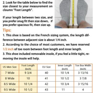 WHITIN Extra Wide Toe Box Barefoot Sneakers for Men Minimalist Minimus Zero Drop Sole Shoes Size 9.5 Width Fit 9.5W Walking Breathable Grey White 43