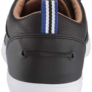 Lacoste Men's Bayliss Sneaker, Black//White, 10.5 Medium US