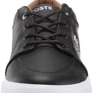 Lacoste Men's Bayliss Sneaker, Black//White, 10.5 Medium US