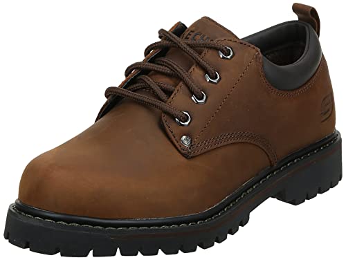 Skechers Men's Tom Cats Utility Shoe, Dark Brown, 11 M US