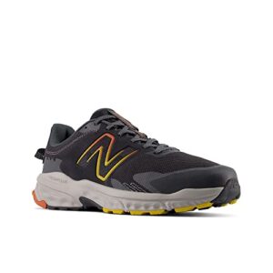 New Balance Men's Fresh Foam 510 V6 Trail Running Shoe, Black/Shadow Grey/Cayenne, 10