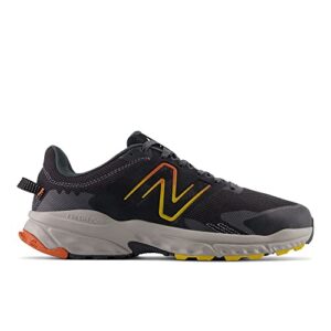 New Balance Men's Fresh Foam 510 V6 Trail Running Shoe, Black/Shadow Grey/Cayenne, 10