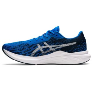 asics men's dynablast 2 running shoes, 11.5, electric blue/white