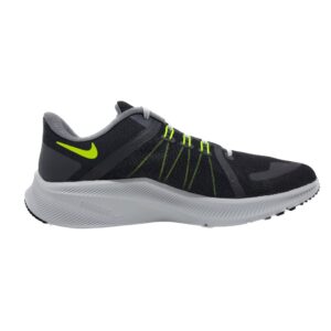 Nike Men's Quest 4 Platform Running Shoes, Black/Volt-Dk Smoke Grey, 10 M US