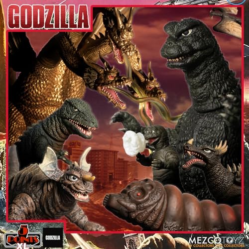 MEZCO TOYS 5 Points XL Godzilla Destroy All Monsters RD1 Box Set