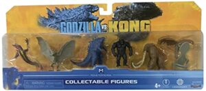 godzilla playmates 2" gvk minifigure bundle pack, multicolor, 6 piece set