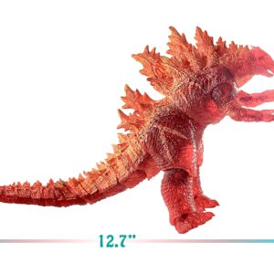 TwCare Exclusive Burning Godzilla Action Figure, Not Toys, Very Breakable, for Display & Decoration, GENTLE USE ONLY, 2021 Movie Series King of The Monsters Movable Joints Birthday Party Gift