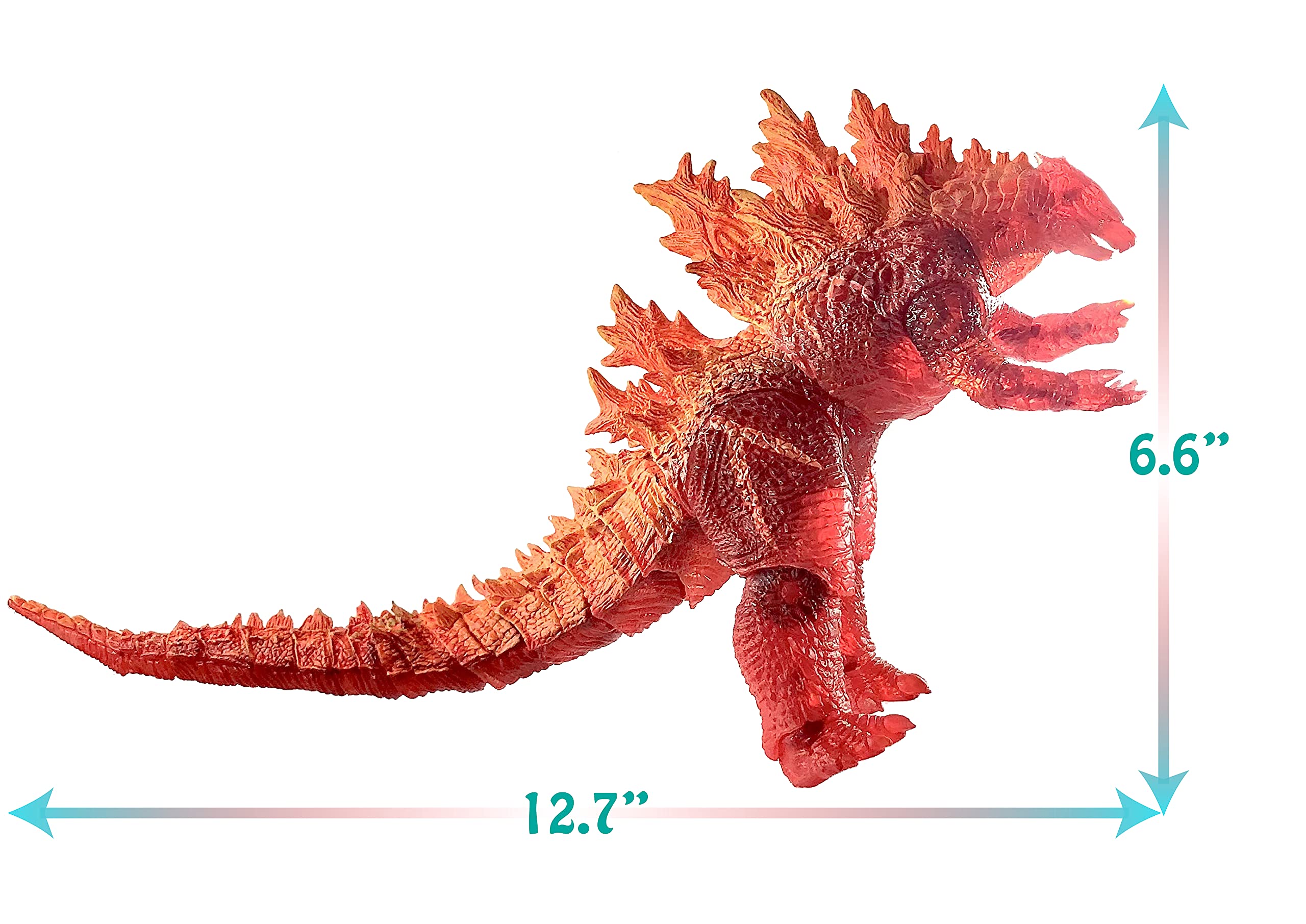 TwCare Exclusive Burning Godzilla Action Figure, Not Toys, Very Breakable, for Display & Decoration, GENTLE USE ONLY, 2021 Movie Series King of The Monsters Movable Joints Birthday Party Gift