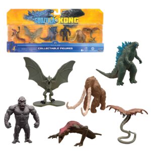 MonsterVerse MNG09000 Godzilla vs Kong 2" Mini Monster 6 Pack, Multi Coloured