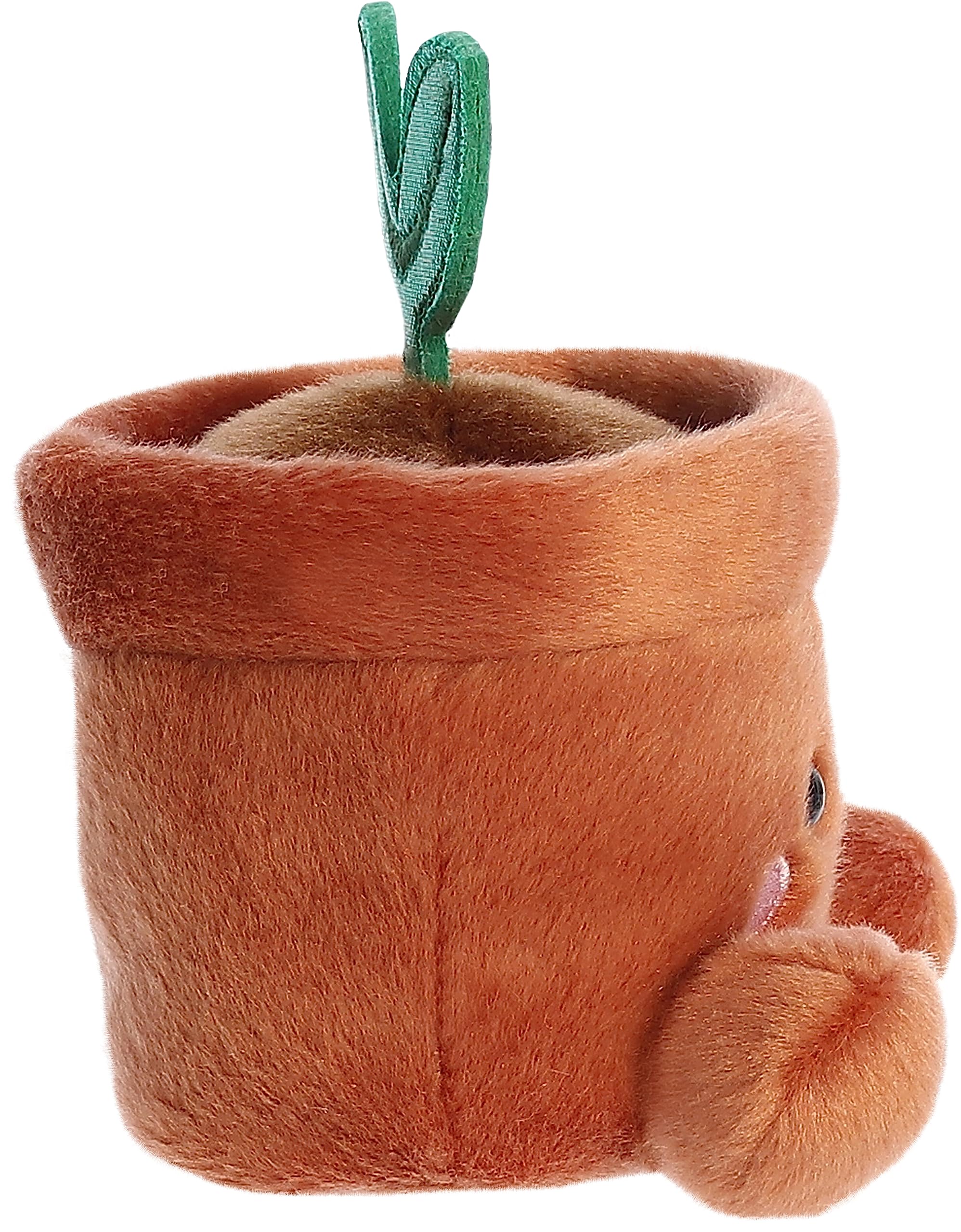 Aurora® Adorable Palm Pals™ Terra Potted Plant™ Stuffed Animal - Pocket-Sized Play - Collectable Fun - Brown 5 Inches