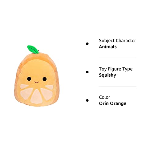 Squishmallows Official Kellytoy Plush 8 Inch Squishy Soft Plush Toy Animals (Orin Orange)