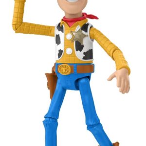 Mattel Disney Pixar Toy Story Toys, Launching Lasso Woody Action Figure, Collectible Gifts for Kids