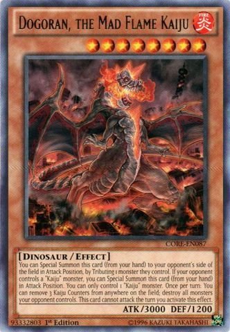 Yu-Gi-Oh! - Dogoran, the Mad Flame Kaiju (CORE-EN087) - Clash of Rebellions - 1st Edition - Rare by Yu-Gi-Oh!