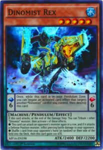 yu-gi-oh! - dinomist rex (mp16-en198) - mega pack 2016-1st edition - super rare