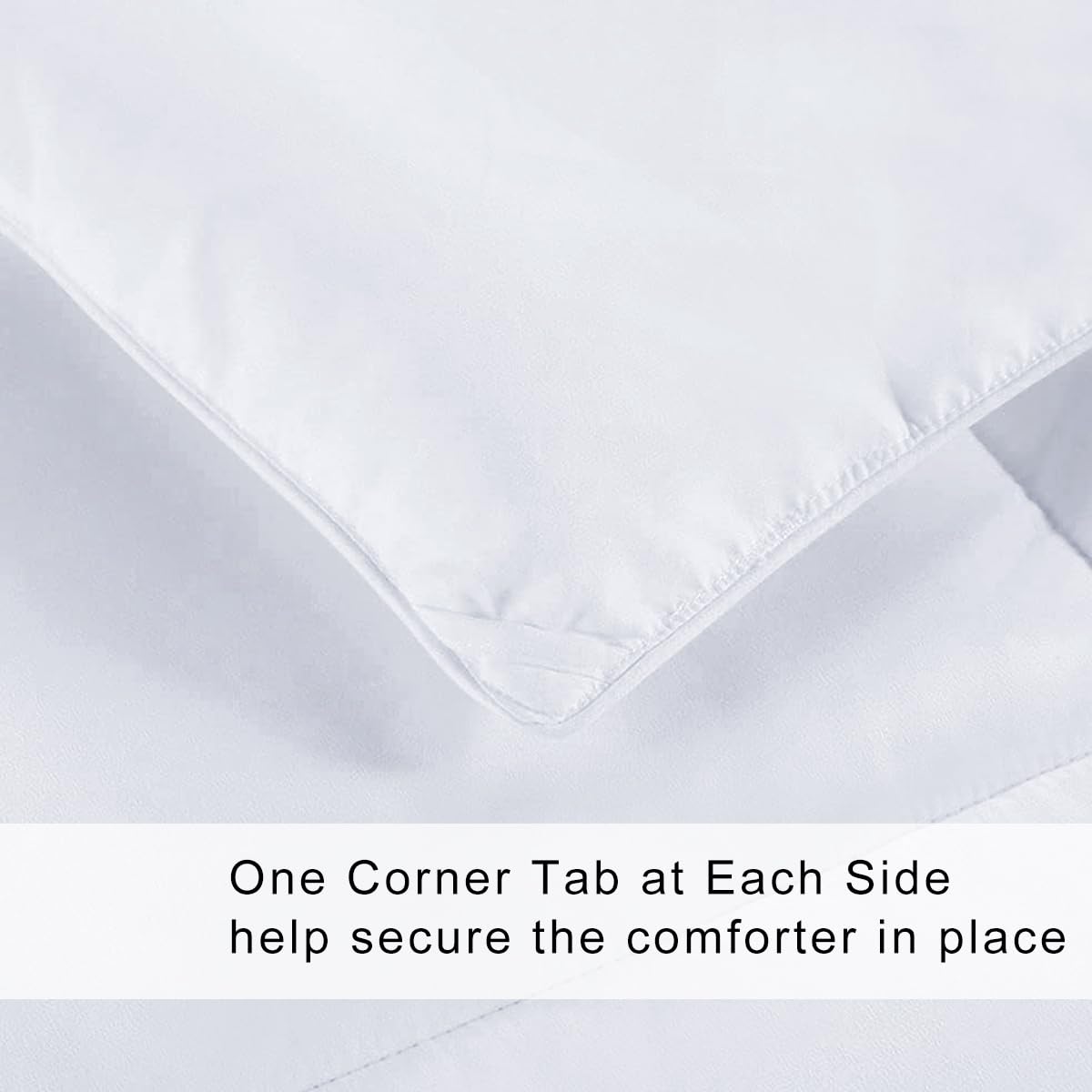 COHOME All Season Queen Size Cooling Comforter，Fluffy Down Alternative Comforter - Quilted Duvet Insert with Corner Tabs - Luxury Soft Hotel Comforter - Reversible - Breathable - White