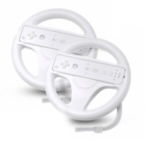 Beastron Mario Kart Racing Wheel 2 Pack White