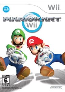 wii console with mario kart wii bundle - white