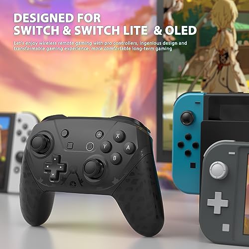 YCCTEAM Wireless Pro Controller Gamepad Compatible with Switch Support NFC, Wakeup, Screenshot and Vibration Functions