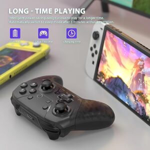 YCCTEAM Wireless Pro Controller Gamepad Compatible with Switch Support NFC, Wakeup, Screenshot and Vibration Functions