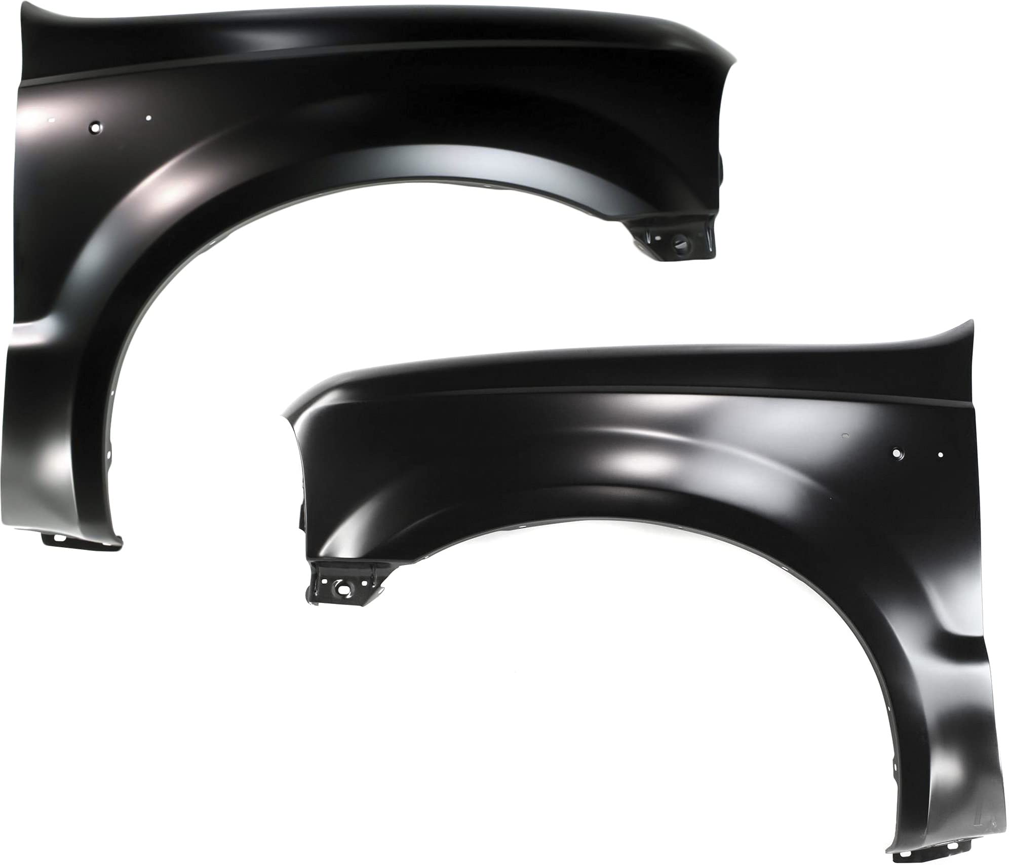 Evan Fischer Fender Set of 2 Compatible with 2000-2005 Ford Excursion, Fits 1999-2007 Ford F-250 Super Duty, Fits 1999-2007 Ford F-350 Super Duty Primed Front, Driver and Passenger Side