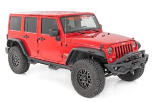 rough country high clearance fender flares for 07-18 jeep wrangler jk - 99037