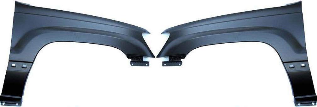 Evan Fischer Front Fender Set of 2 Compatible With 1999-2004 Jeep Grand Cherokee Primed Steel Driver and Passenger Side CAPA