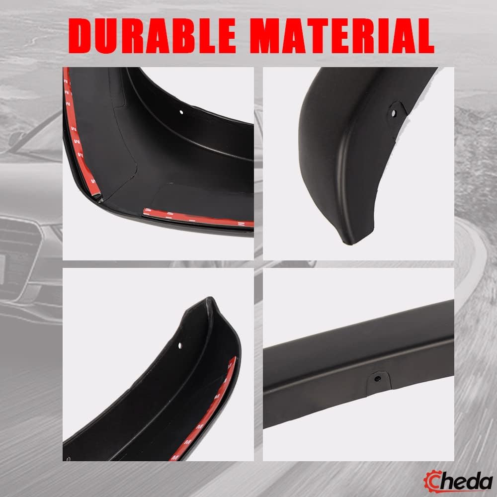 CHEDA Fender Flares Kit Compatible with 2005-2011 Dodge Dakota with 5.4ft (64.9") Bed, Fits for 4 Door Crew Cab Only